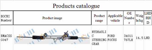 steering gear for FORD FOCUS