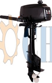 Single Cylinder 2 Stroke 3.6HP Outboard Engine with Short Shaft