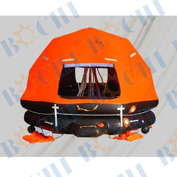 Self-righting and Davit-launched Type Inflatable Life Raft