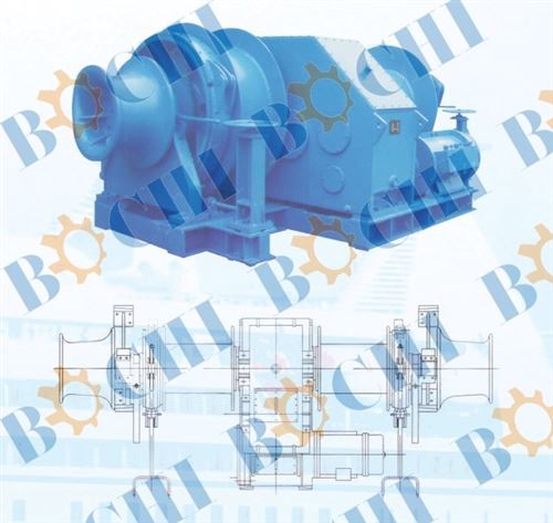 Electric Mooring Winch with Double(Multiply) Drums