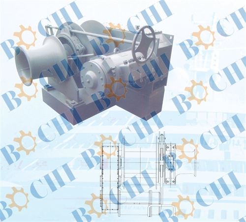 Electric Mooring Winch with Single Drum