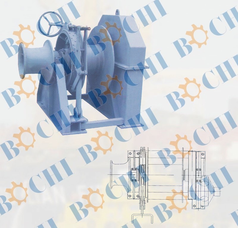 Hydraulic Mooring Winch with Single Drum