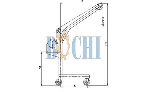 Manual Travelling/Moved Crane