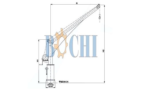 Manual No-Luffing Crane