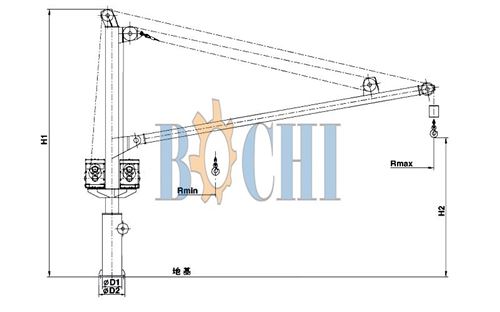 Pneumatic Slewing Crane