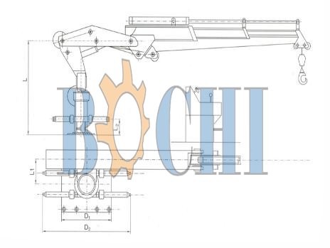 Telescopic Boom Crane Folding (0.5T-3T )