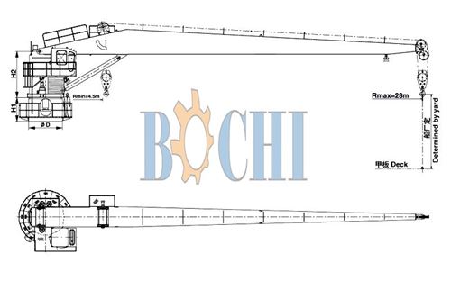 Hydraulic Cargo Crane (Cylinder Luffing)