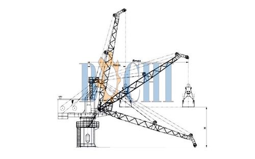 Wirerope Luffing Floating Crane