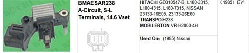 HITACHI GD310547-B, L180-3315, L180-4315, L180-7315, NISSAN 23133-16E05, 23133-26E60