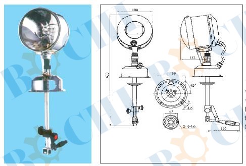 TG10 24V 450W Search light