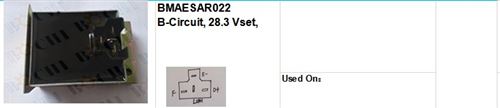 Regulator BMAESAR022 B-Circuit, 28.3 Vset