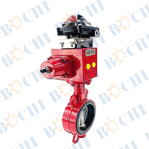 Marine hydraulic butterfly valve