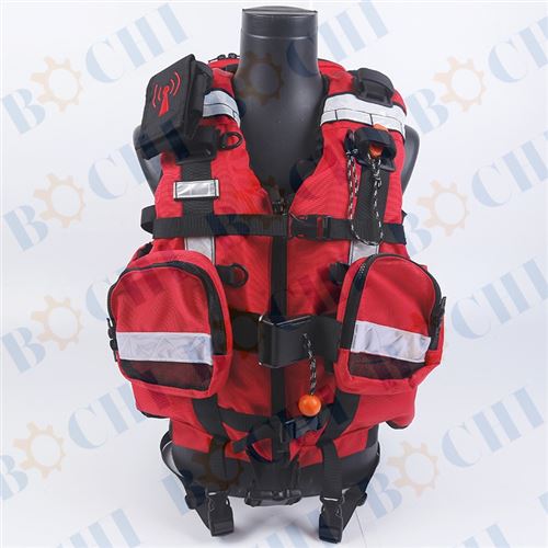 Heavy water rescue rapids life jacket