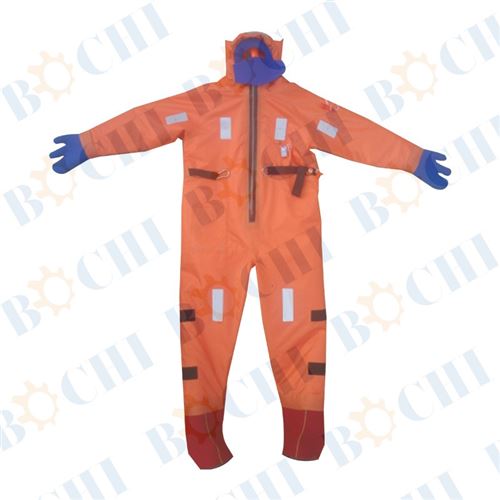 Marine thermal insulation life saving suit